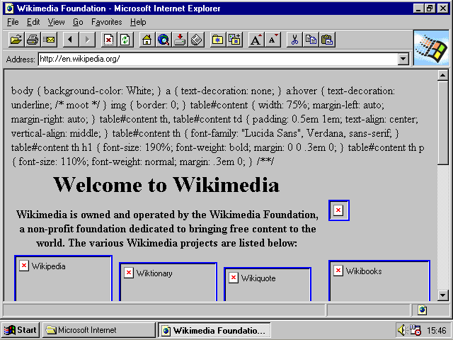Internet Explorer Version 2.0