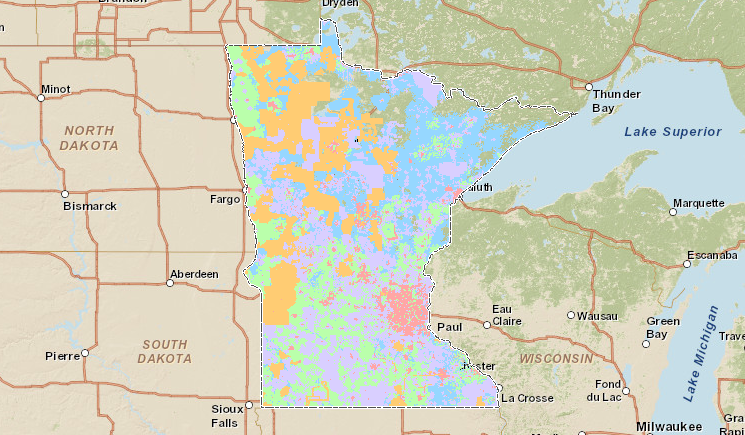 Minnesota broadband map
