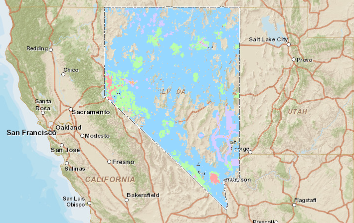 Nevada broadband map