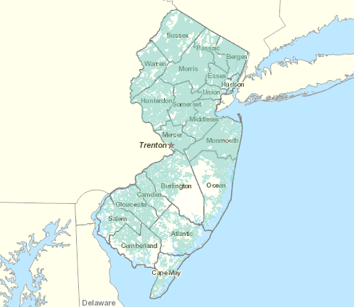 New Jersey broadband map
