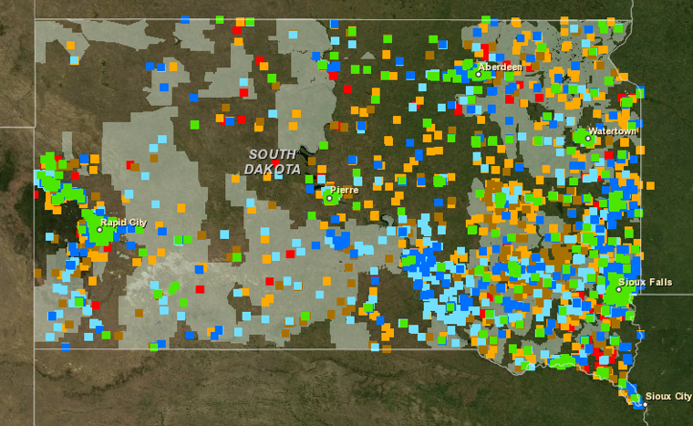 South Dakota broadband map