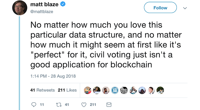 Tweet on blockchain 