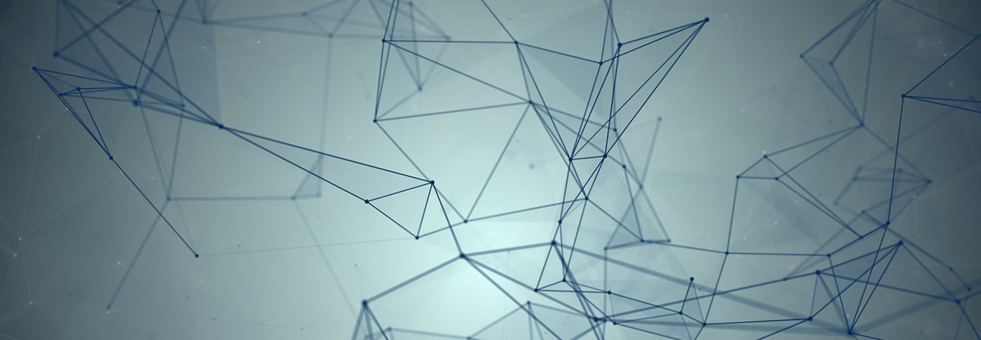 abstract blue geometrical background with lines and dots