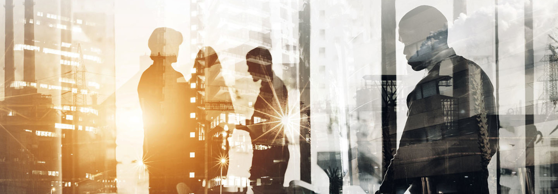 Digitally enhanced shot of a colleagues working in their office