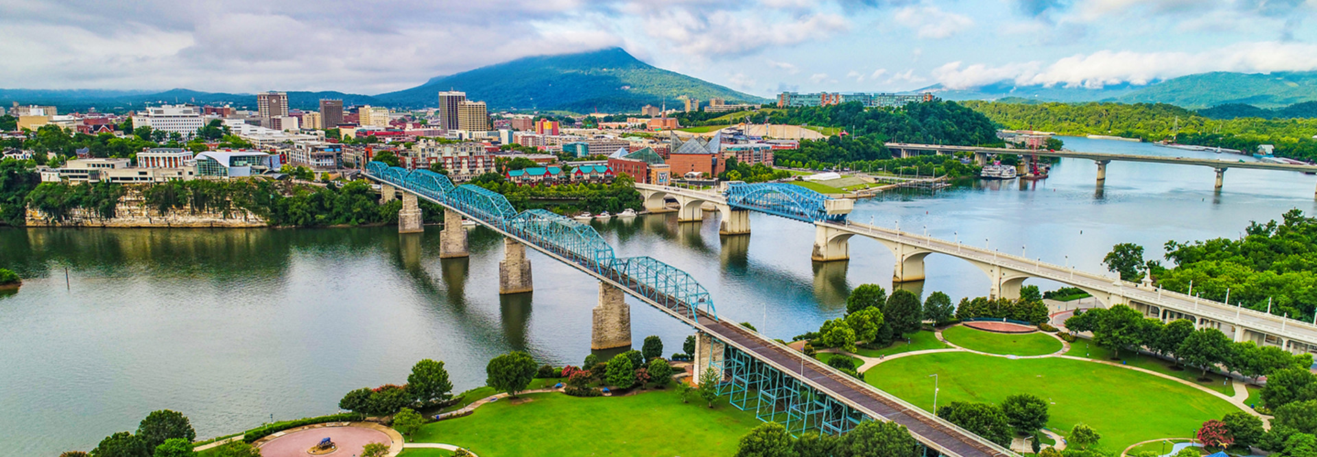 Chattanooga Tennessee aerial view 