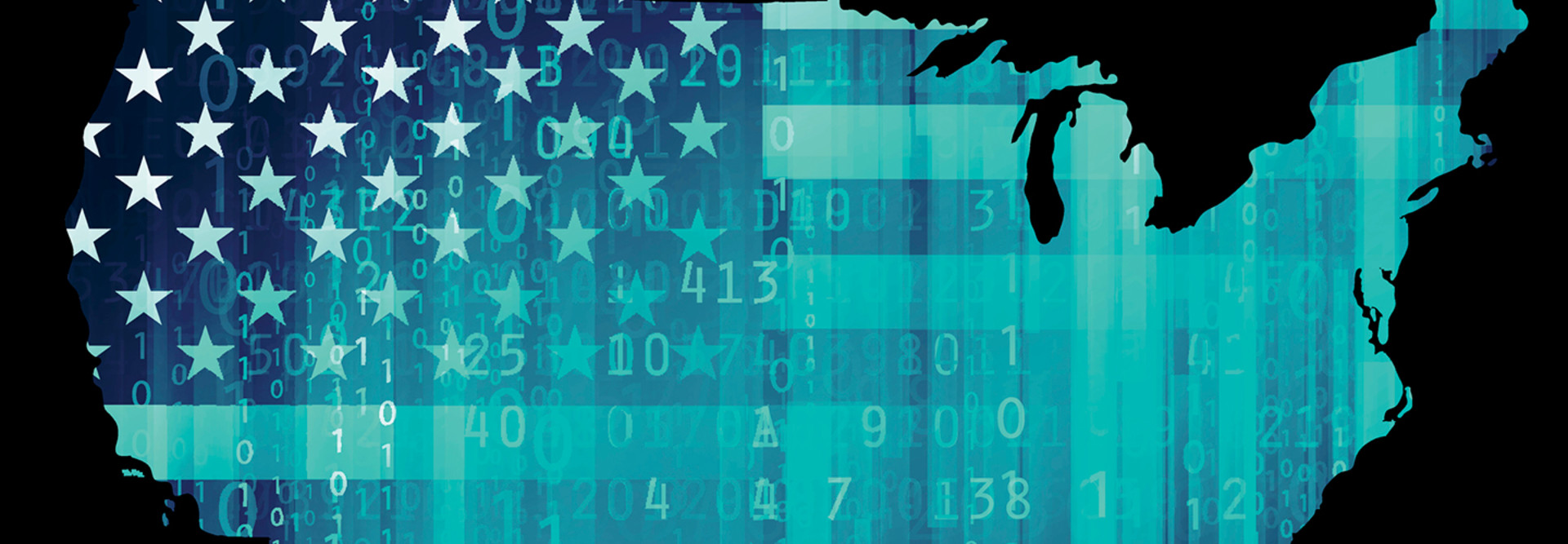 USA cybersecurity map 