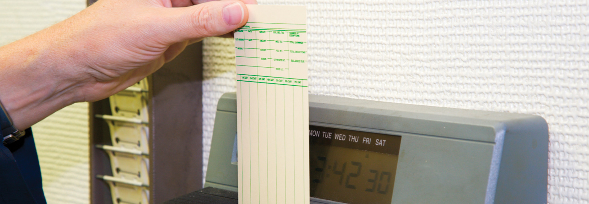 Paper time cards