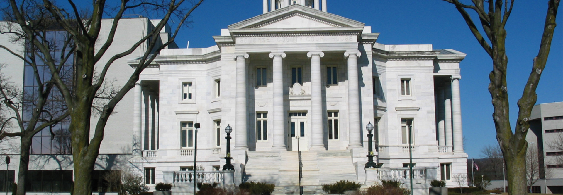 Photo of the Historic and Modern Somerville Court Houses