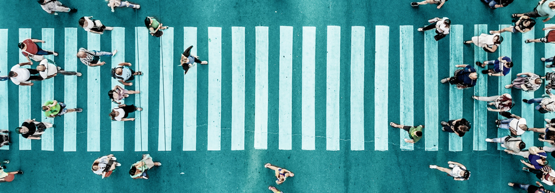 People in Crosswalk