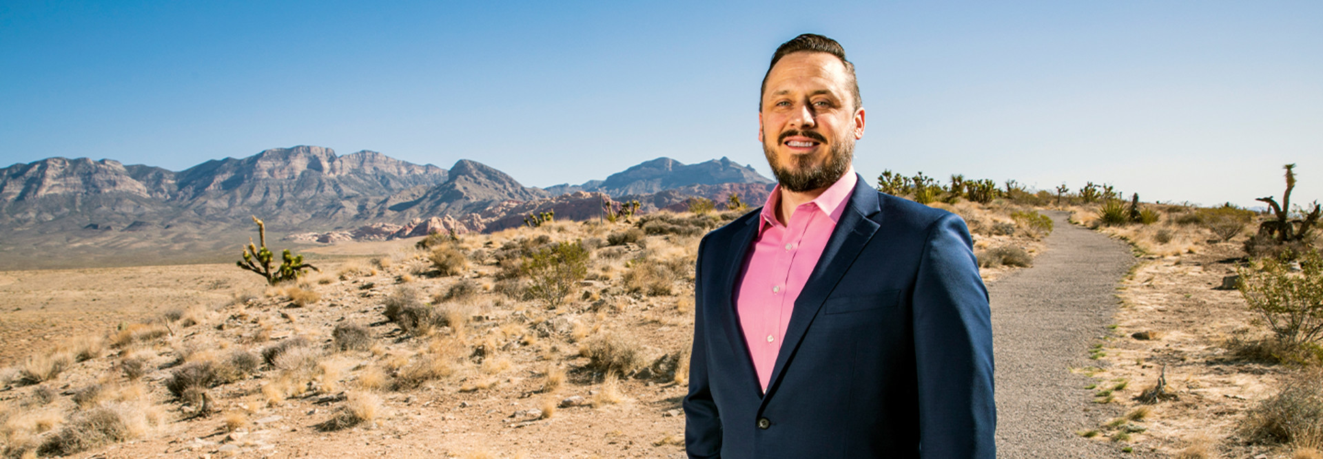 In arid Clark County, Nev., Tim Burch is focused on the plight of urban residents who need housing assistance. 