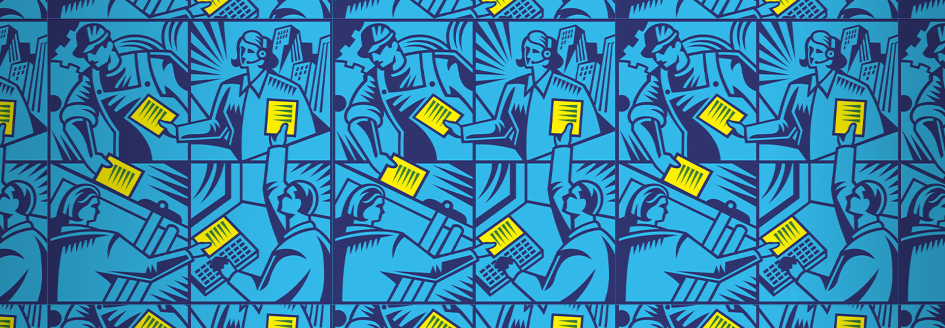Government office collaboration illustration 
