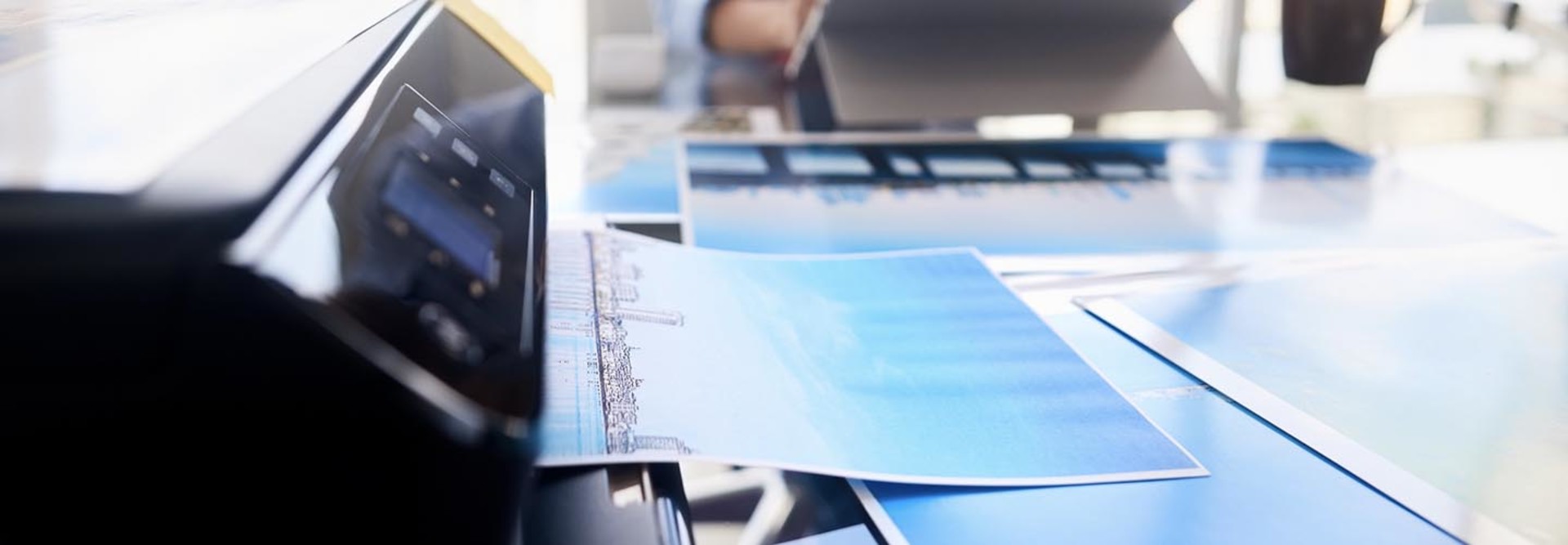 Close up of printer