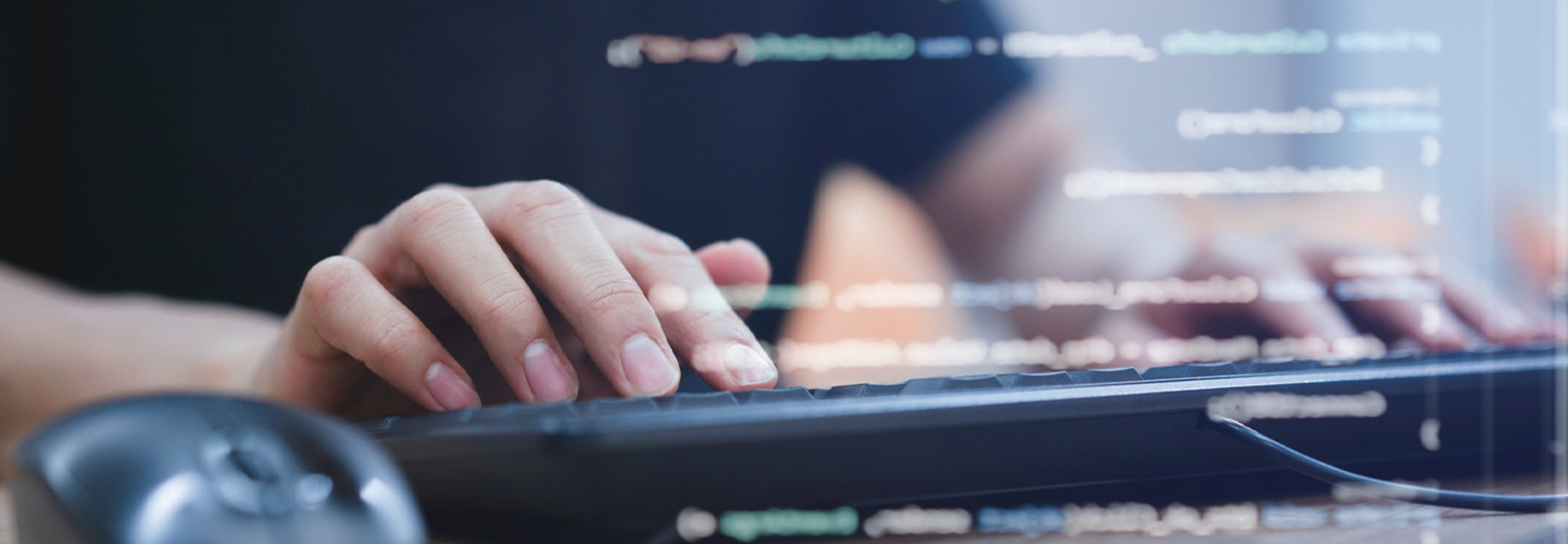 Person Working at Computer