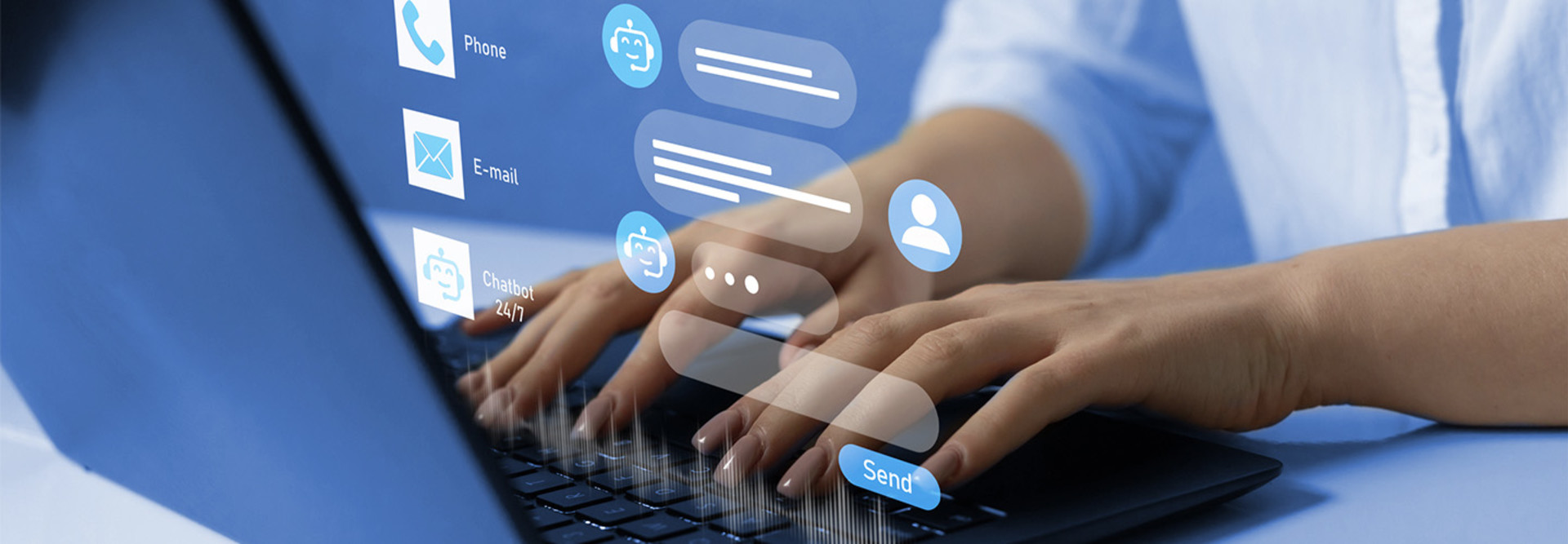 Person using chatbot services