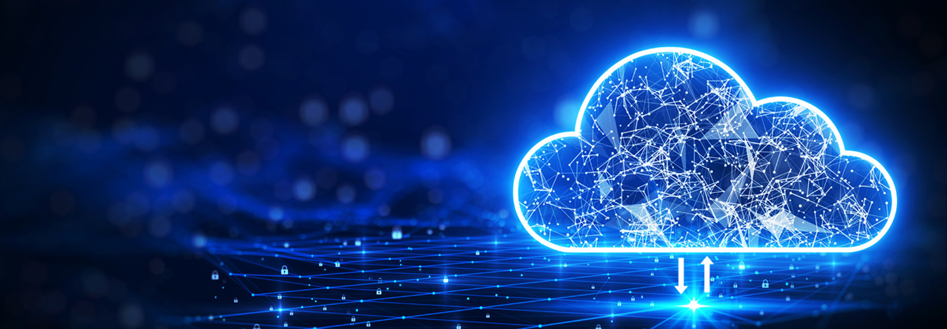 Cloud computing concept.