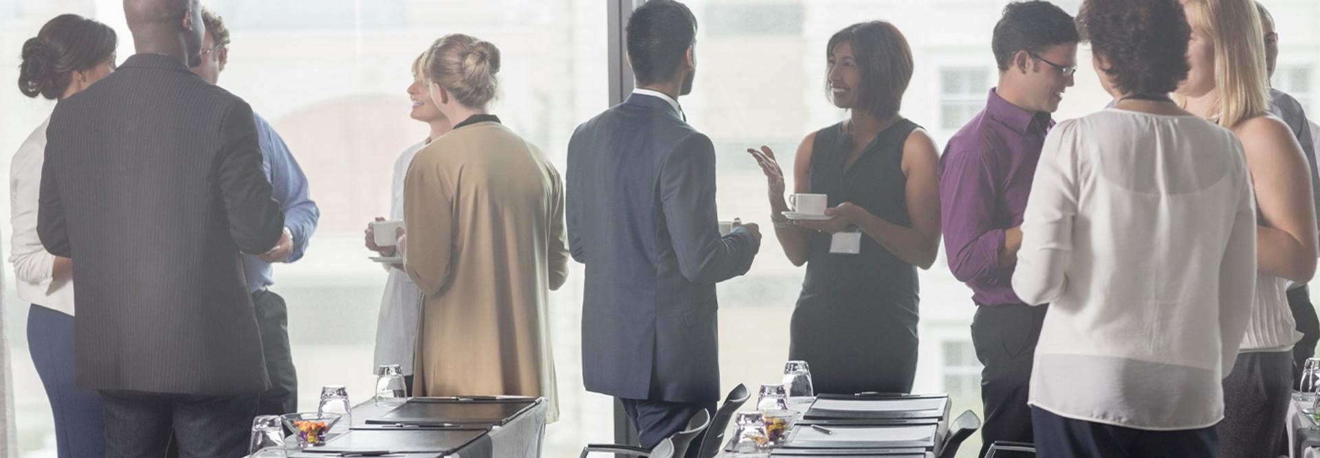 Business leaders meet in conference room