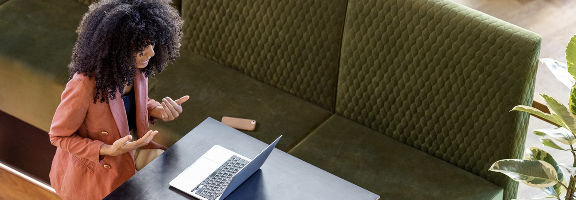 Person working remotely