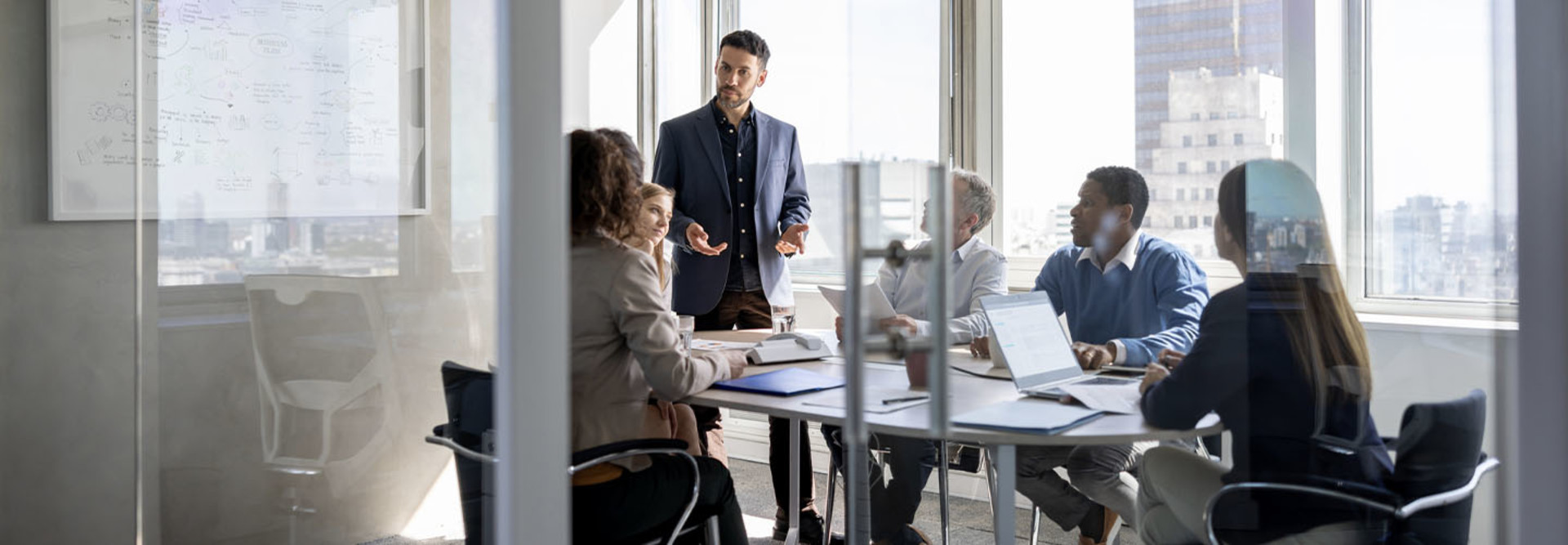 People meeting in an office