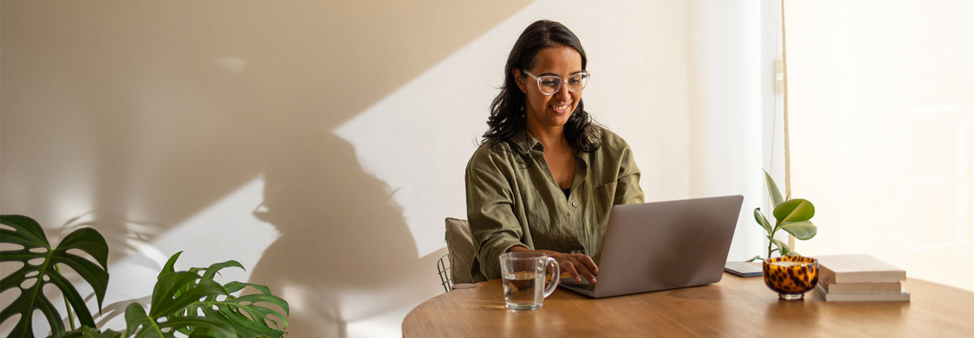 Person accessing services online