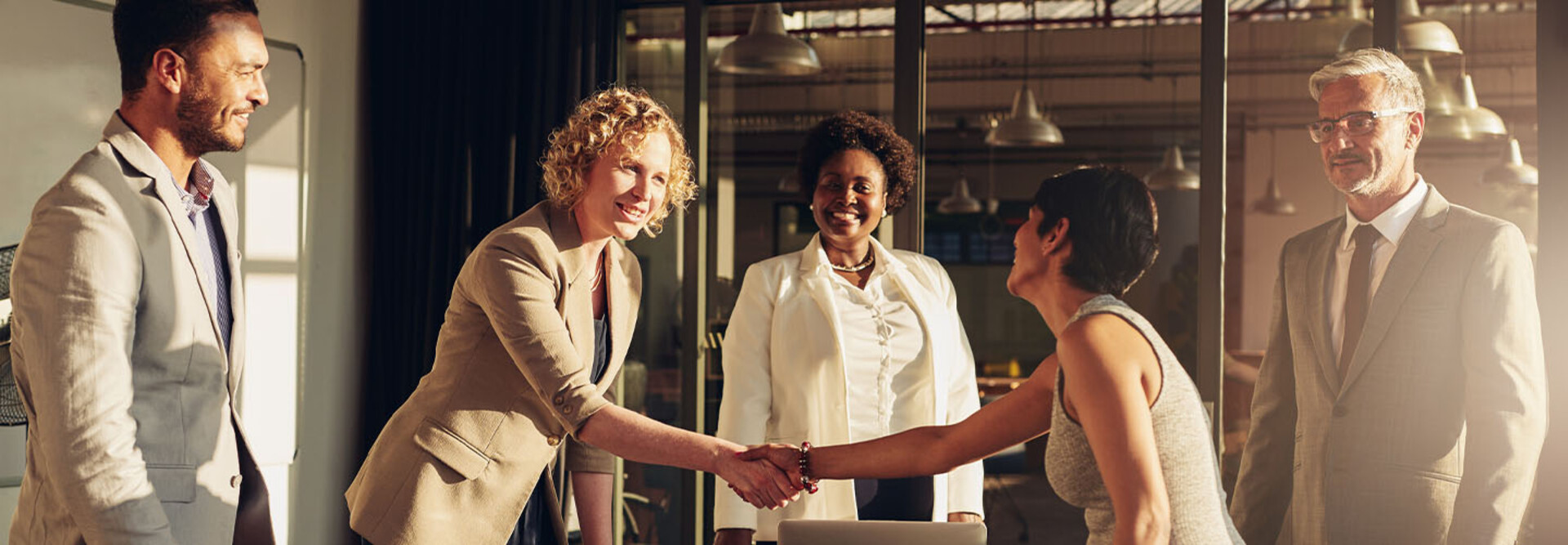 People meeting during an acquisition