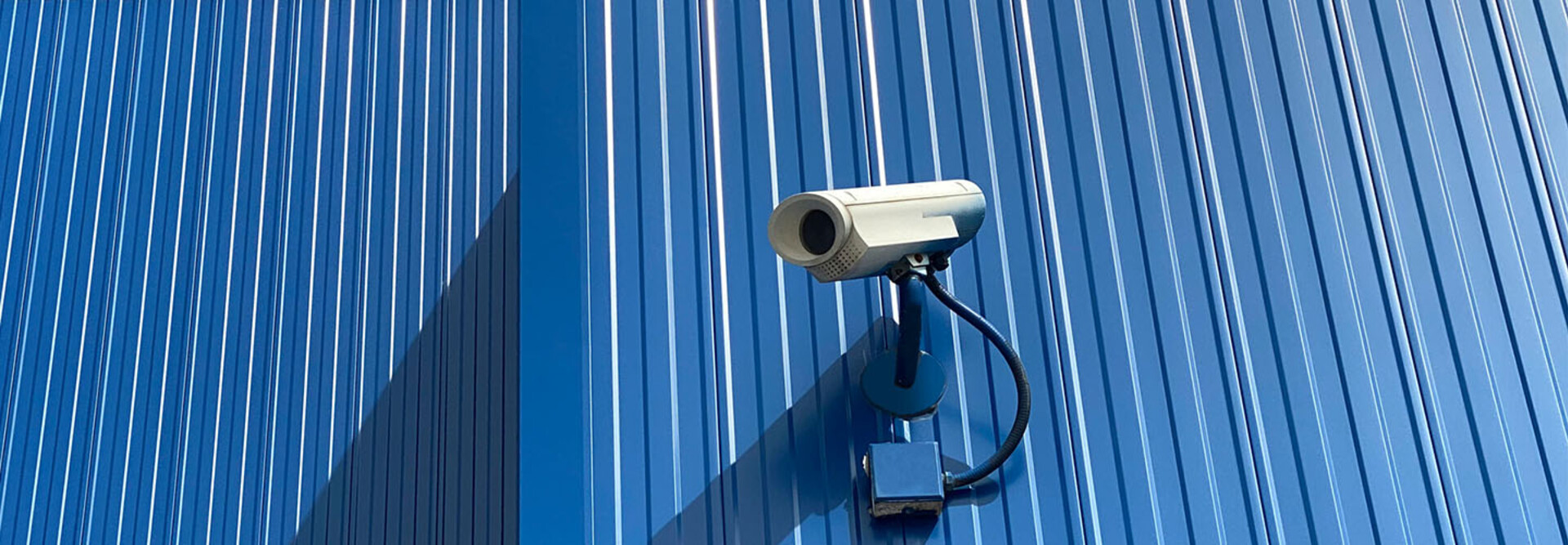 Security camera outside warehouse