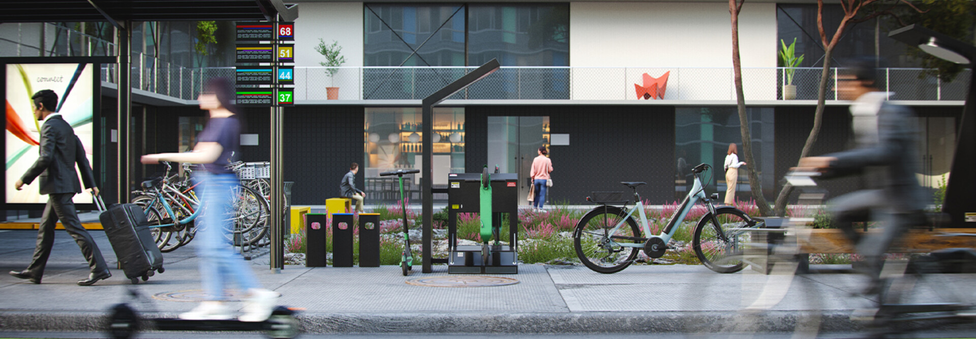 Smart city with sustainable transportation