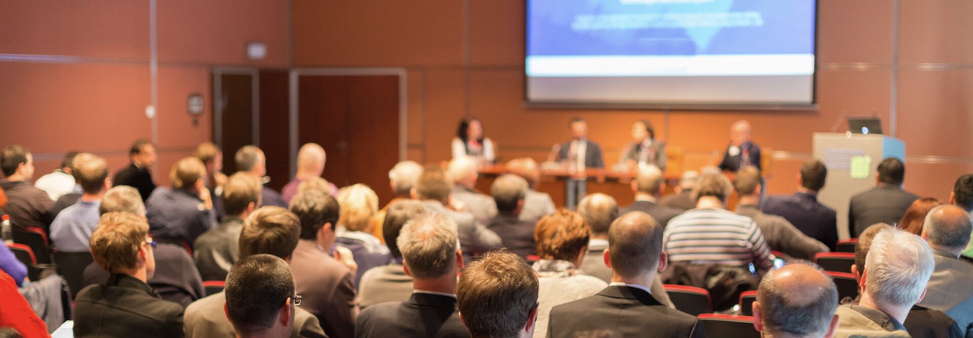 Audience at a conference hall