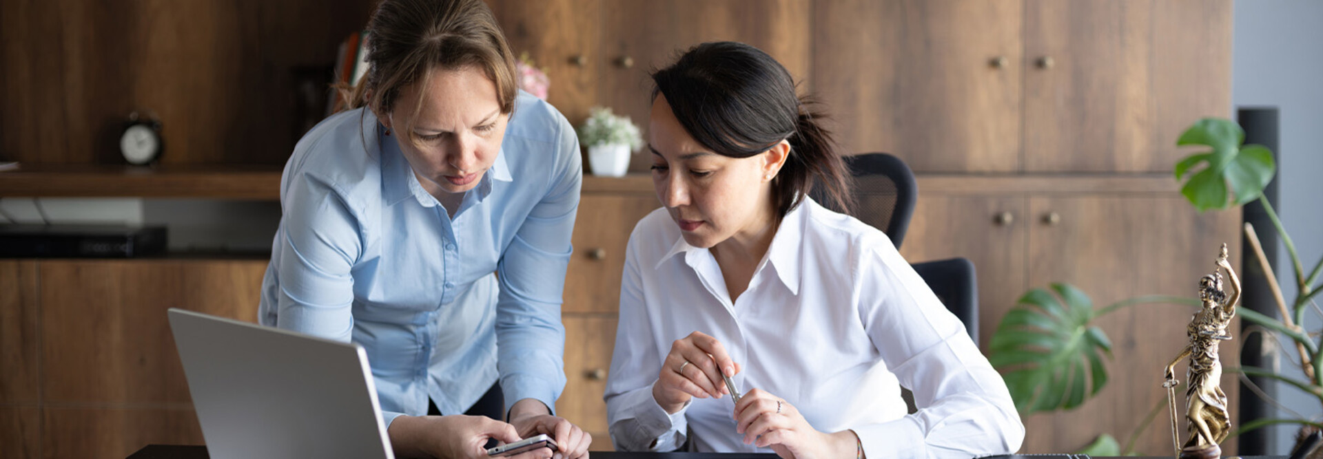 Government workers using devices
