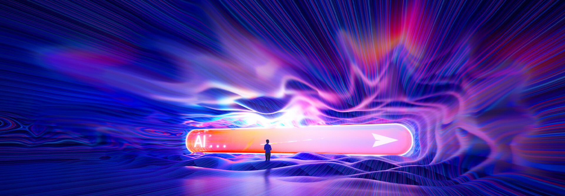 AI in a search bar image