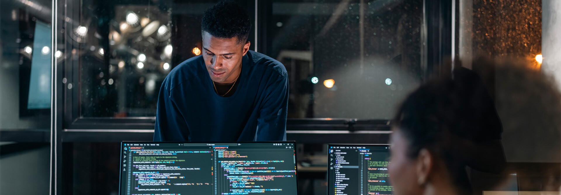  Software developers collaborating