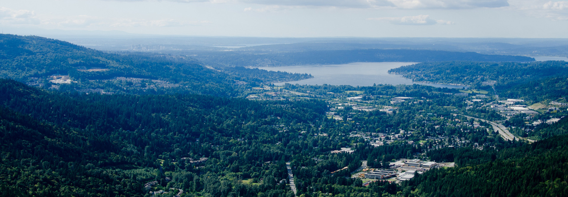 View of lake Sammamish and Issaquah from Poo Poo Point, Eastside, Washington