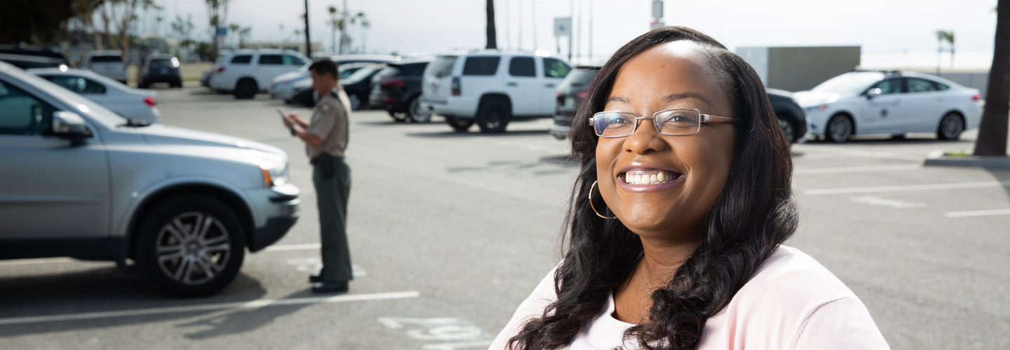 Afton Terry oversees  parking citations for the city of Long Beach, Calif., which now uses a faster, simpler Samsung Galaxy for tickets.