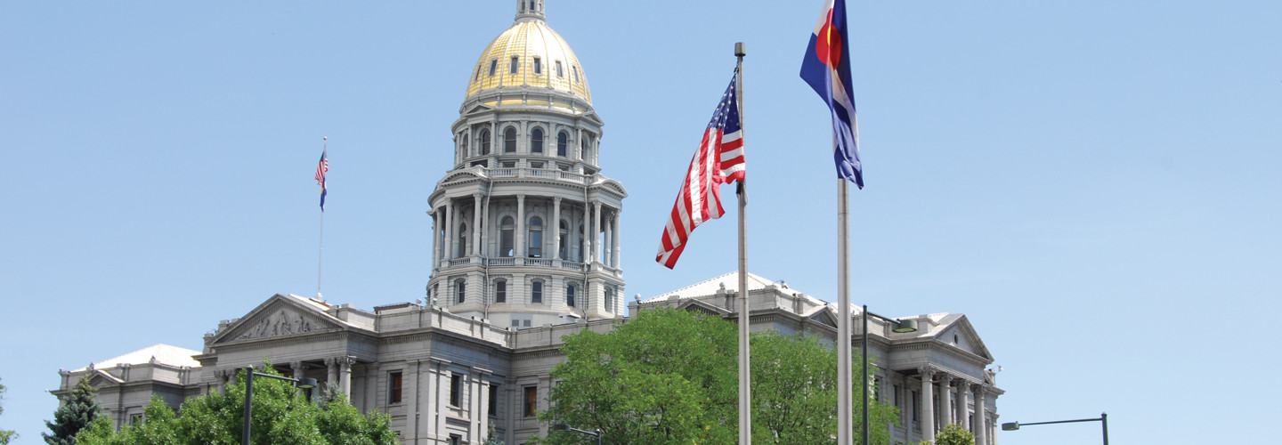 The Colorado State House in Denver.