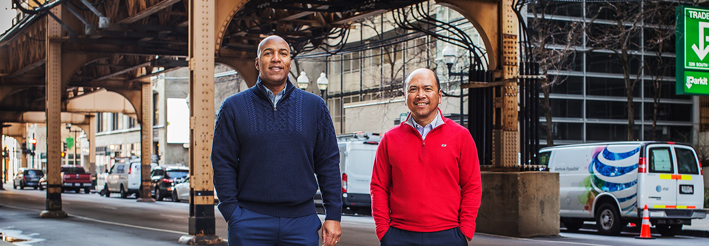 George W. Coleman Jr., left, IT Director for the Regional Transportation Authority of Northeastern Illinois, and Gerry Tumbali, Engineering and Technology Division Manager for the RTA, say they have seen improvements since their organization moved to new, cloud-based technologies.