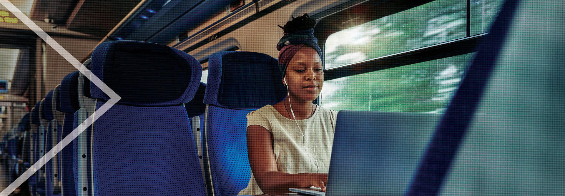 Person working on a train