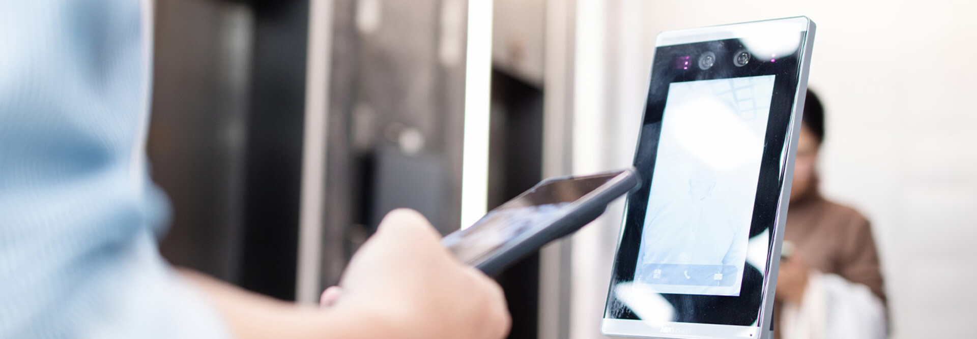 Person using phone to pay