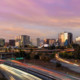 San Jose city skyline at dusk