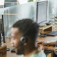 Person using headset