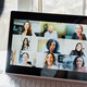 Man video chatting on computer