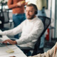 Person working in call center
