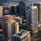 An aerial view of downtown Bellevue, Washington