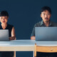 Coworkers working side-by-side
