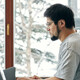 Person using computer remotely