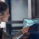 Person reviewing code