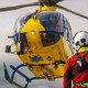 First responder near helicopter