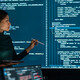 Person reviewing code