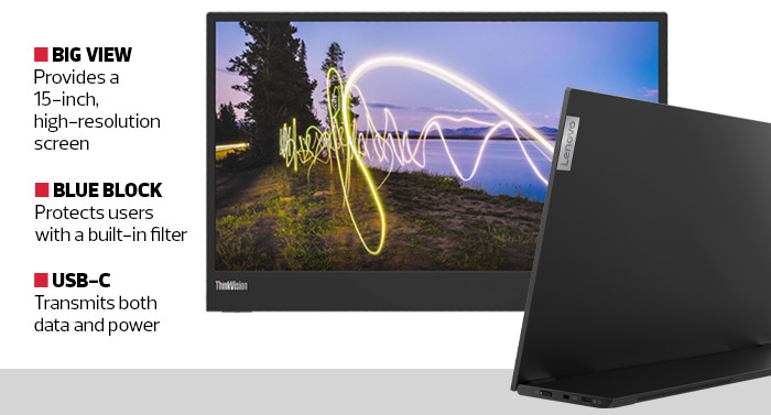 Review: Lenovo ThinkVision M15 Portable Monitor Is a Display for Anywhere |  StateTech Magazine