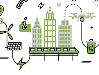 smart city concept, green