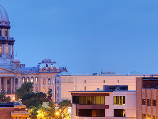 The Illinois State Capitol, located in Springfield, Illinois