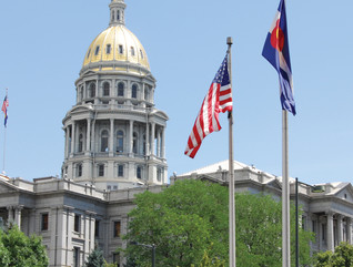 The Colorado State House in Denver.